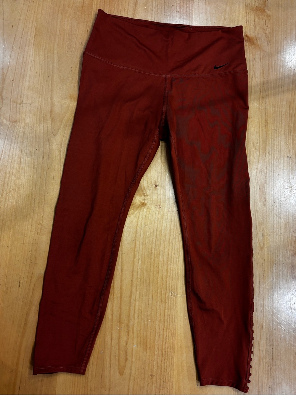 Nike Women’s Power 7/8 Training Leggings in Dusty Peach Size L - Picture 3 of 5